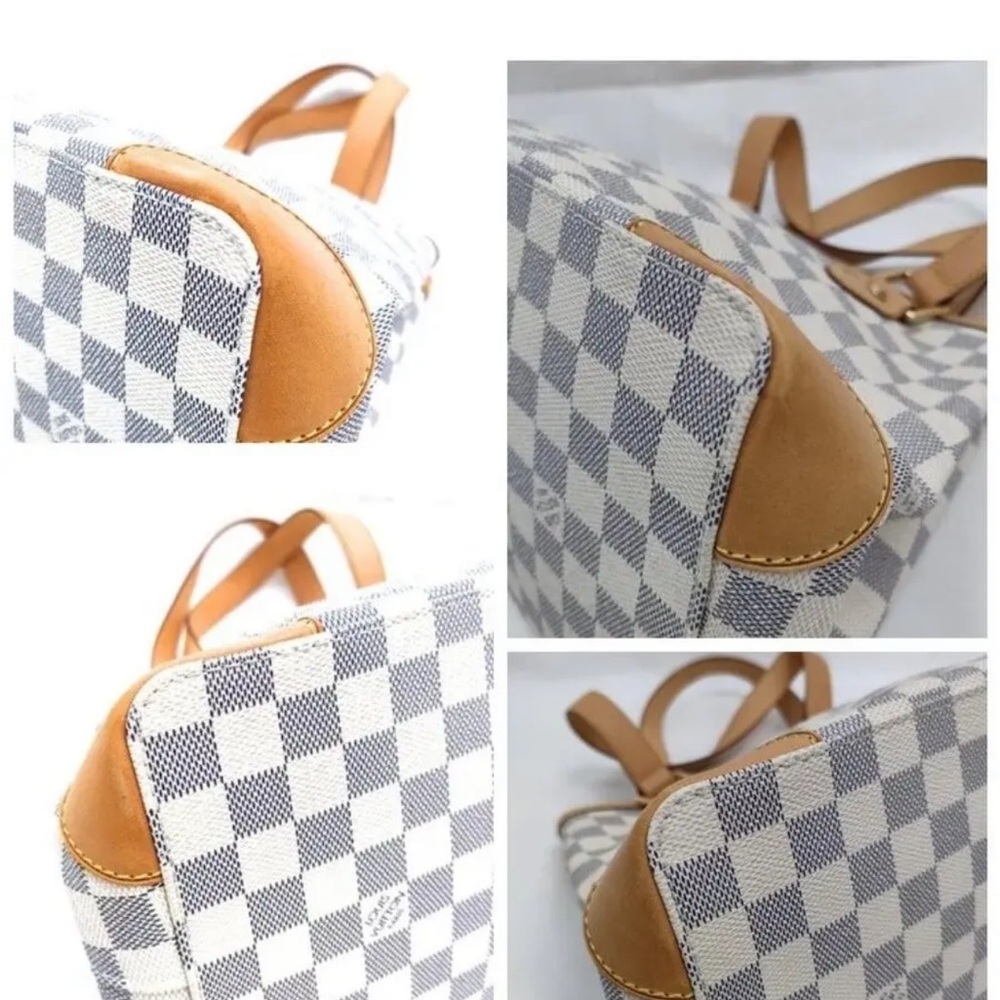 Louis Vuitton Authentic Shoulder Bag in Damier Azure Canvas. Suede interior - Picture 7 of 10